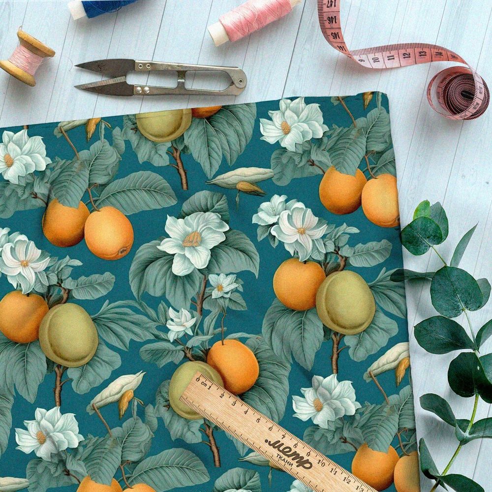Ткань премиум дюспо фруктовый сад