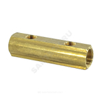 Коллектор латунь 1 1/4" ВР/ВР на 3 вых 3/4" ВР м/о 100мм R582A Giacomini R582AY003