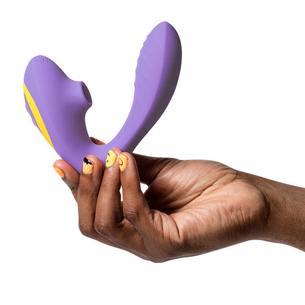 Сиреневый вибратор-стимулятор Romp Reverb Double Trouble Clitoral And G-Spot Stimulator RPRE1SGD