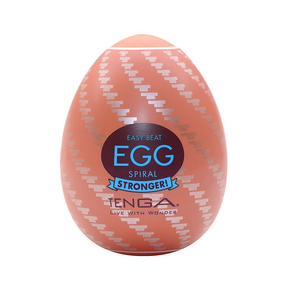 Мастурбатор-яйцо Tenga Egg Spiral (Цвет: оранжевый)