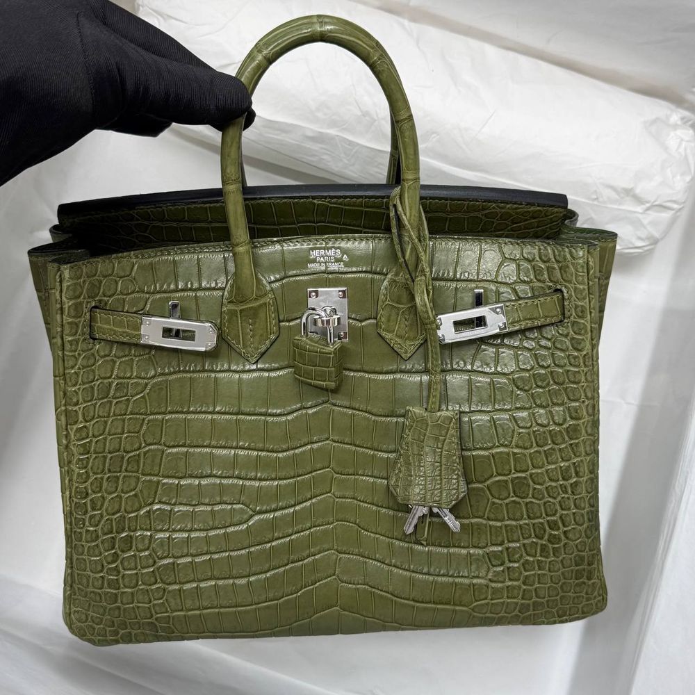 Сумка Hermes из кожи крокодила