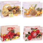 Пакет подарочный «Новогодние шары» 18*24*8,5 см