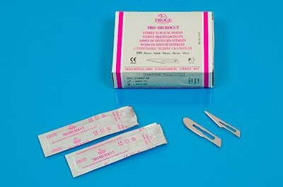 Лезвие 24 хирургическое стерильное однораз. углеродистая сталь, Янчен