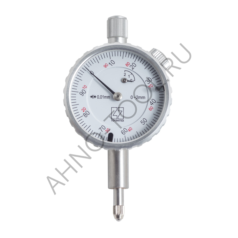 Индикатор часового типа ИЧ02 (0.01мм) кл.1 с ушком ГОСРЕЕСТР 89335-23 ТОЧИНТЕХ