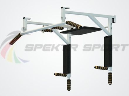 Турник-брусья-пресс навесной Стэнли 2 цв. белый