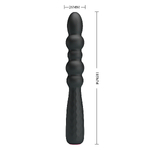 Черный гнущийся анальный вибратор 18,5см Mr.Play Vibrating Anal Plug BI-014758-1-MR