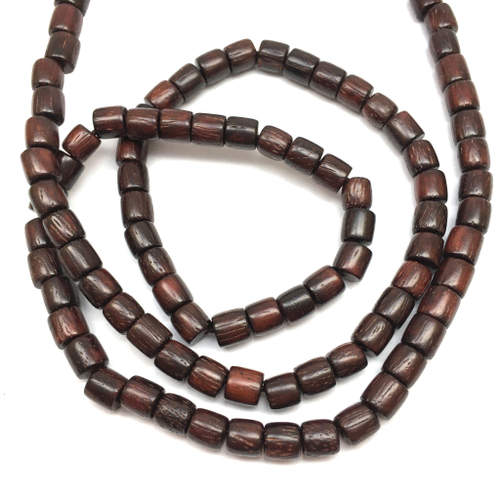 Красный Сандал 6х6 мм, бусины