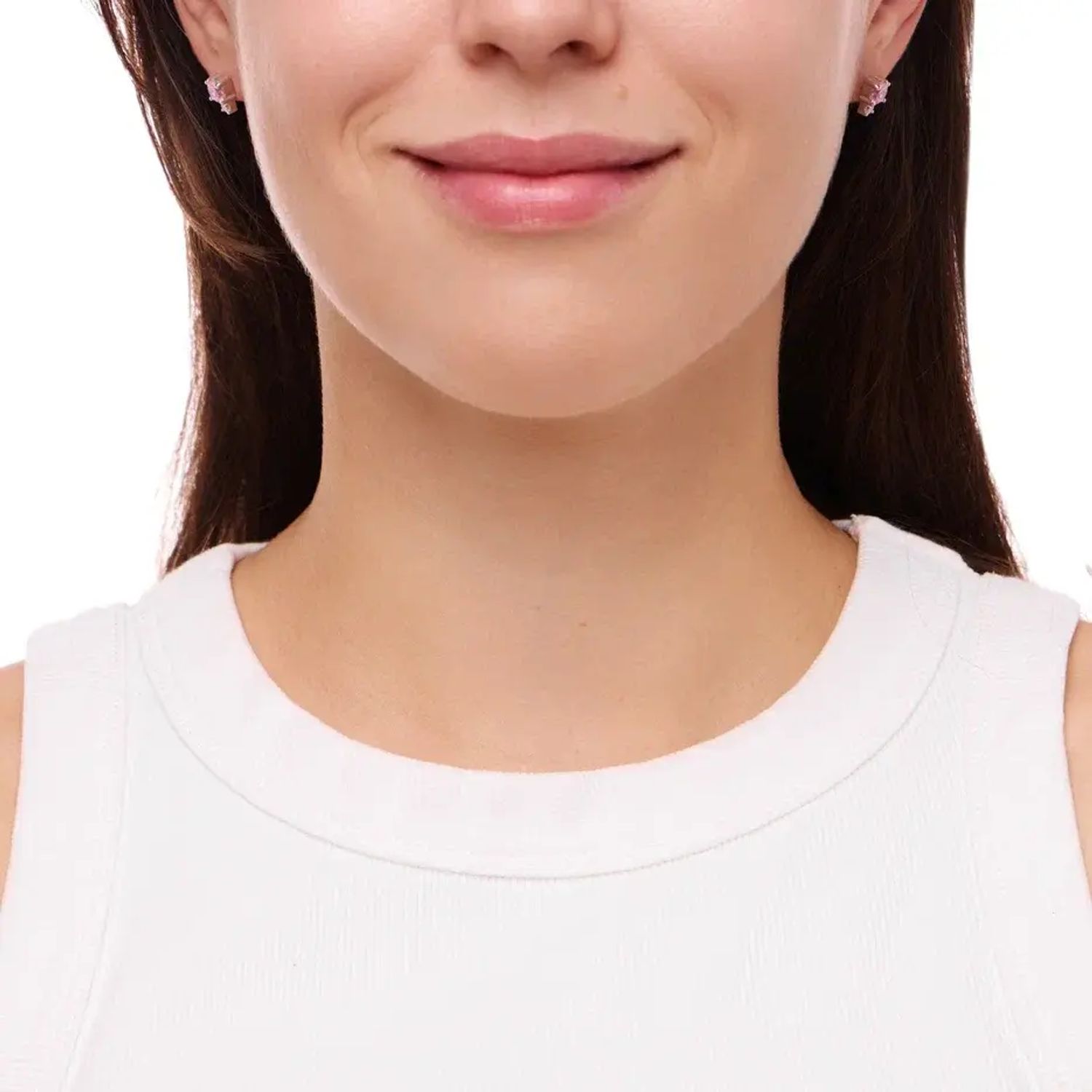 Серьги Серебряный Деликатный Микс – Розовые