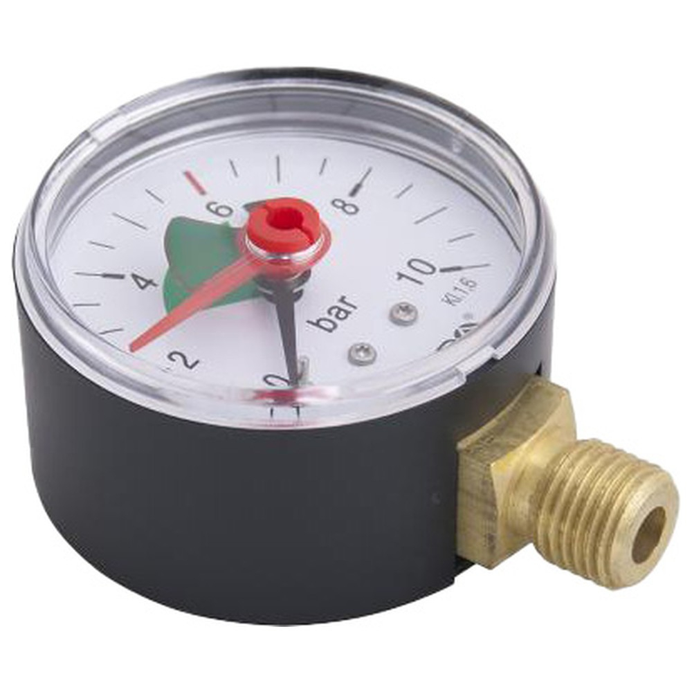 Манометр Gappo радиальный с указателем предела 1/4" x 10 бар