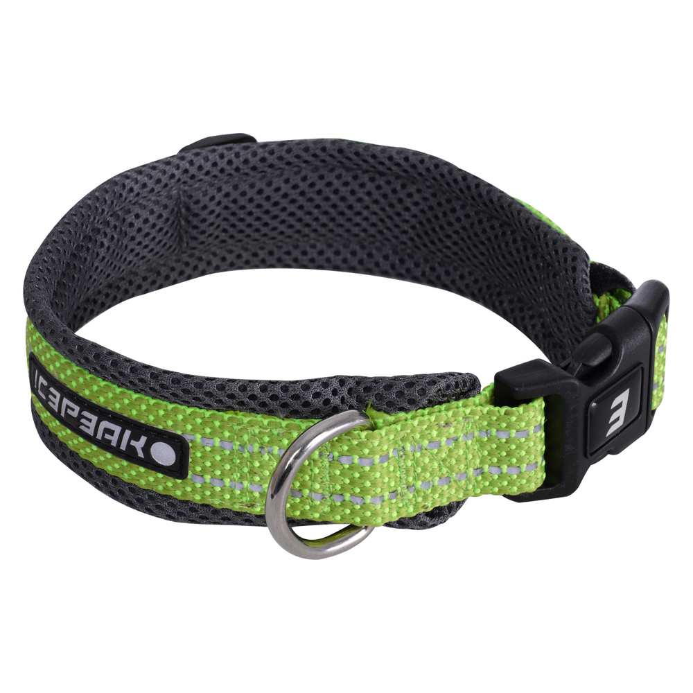 70106 Ошейник  ICEPEAK PET GRAND ECO COLLAR легкий с мягкой подкладкой изнутри, цвет зеленый (540), Luhta Sportwear Company.
