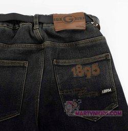 джинсы утепленные на резинке AB "1895" 5002