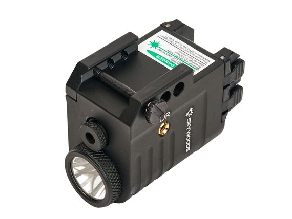 Фонарь подствольный пистолетный Skywoods Raccoon Laser 360 люмен, красный ЛЦУ