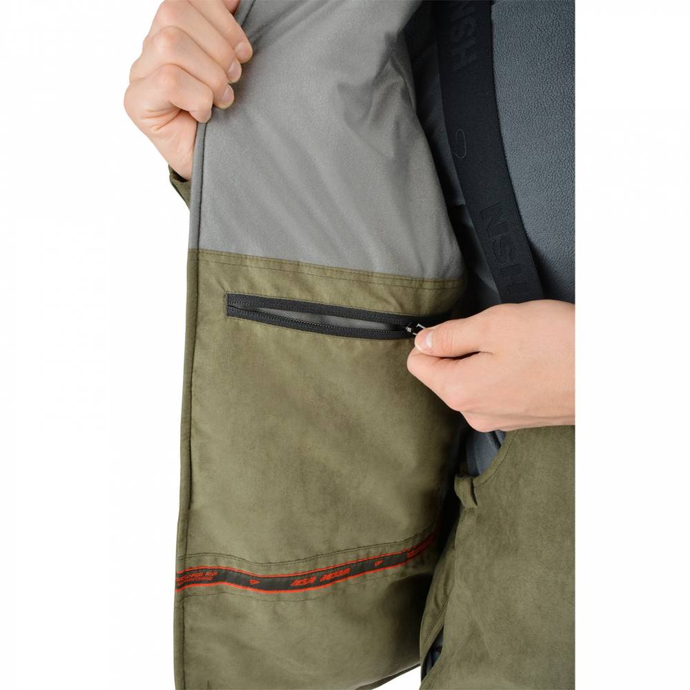 Костюм мужской зимний "Dikson I comfort" -45, zamsha, хаки, ХСН