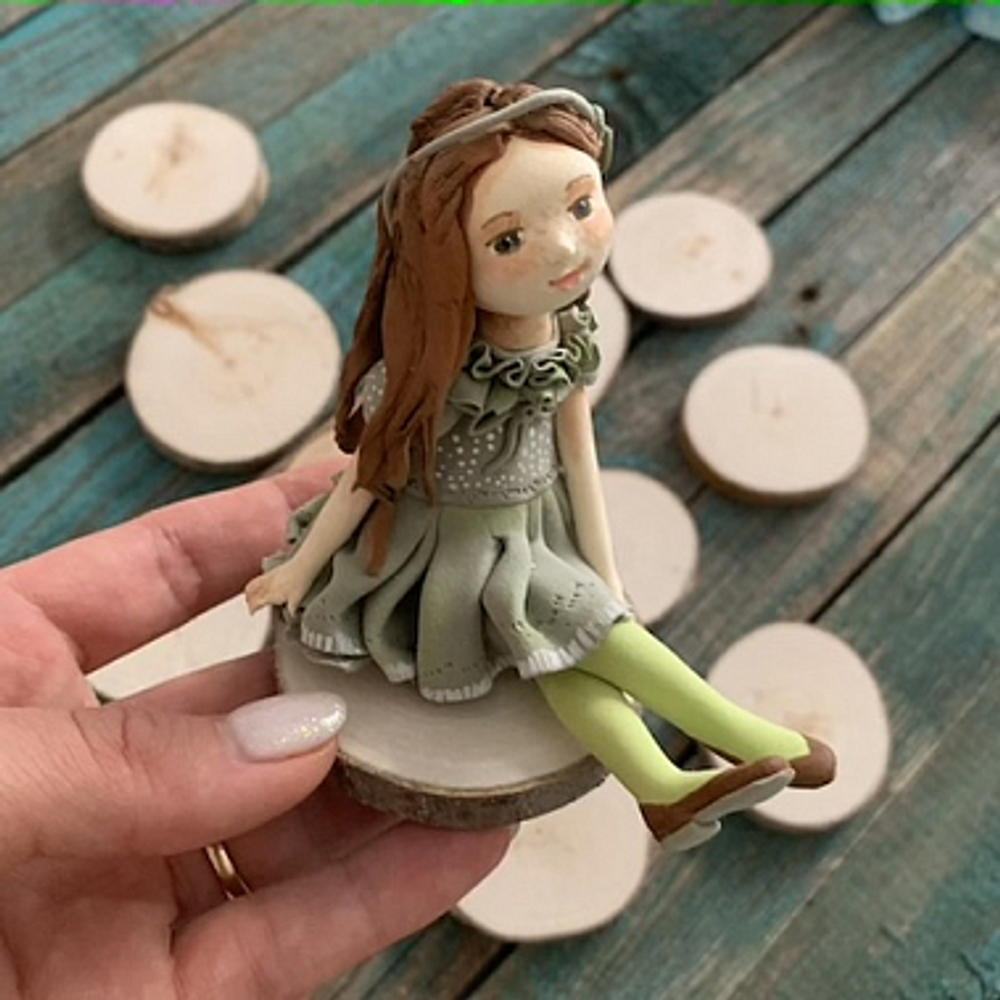 Деревянный срез дерева. Подставка. (5,5-7 см)