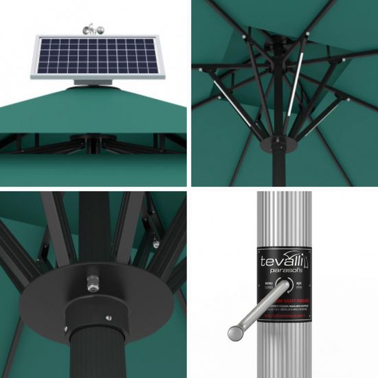 Зонт профессиональный Atlantic Solar 4000 антрацит/бежевый Турция