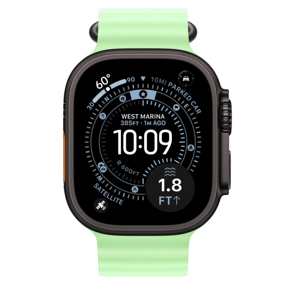 Умные часы Apple Watch Ultra 3 49mm Black Ti Black Neon Green Ocean Band (MF254)