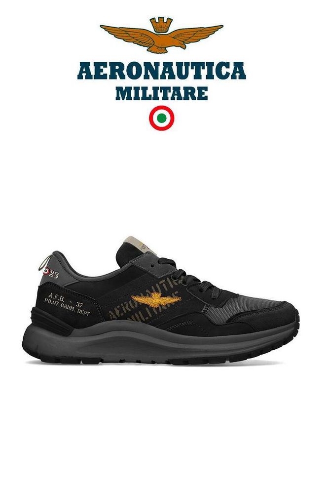 Кроссовки муж.  Aeronautica 286 черные