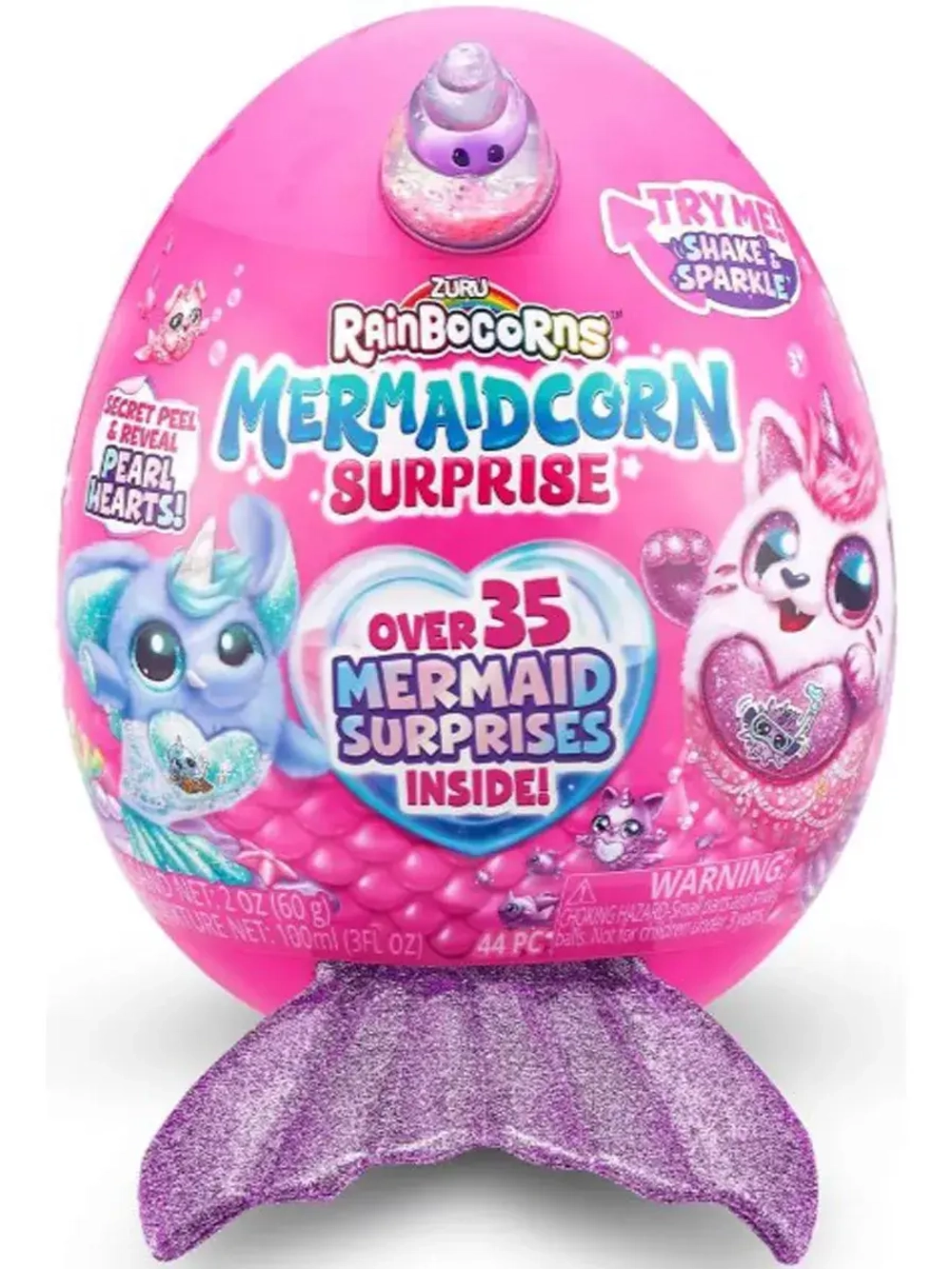 Мягкая игрушка сюрприз яйцо Rainbocorns Mermaidcorn Surprise
