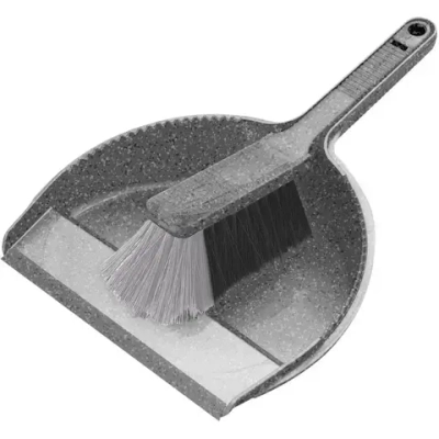 Комплект щетка-сметка Grenada с совком (гранит светло-серый) (комплект 10 шт)