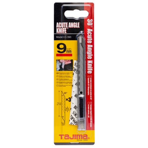 TAJIMA Нож трафаретный, 9 мм, с автофиксацией + 3 лезв.