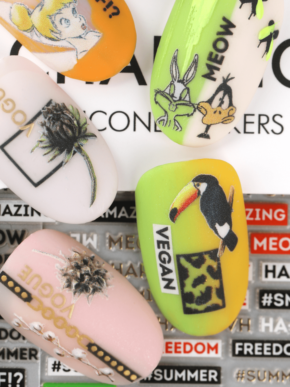 Charmicon 3D Silicone Stickers №179 Фразы