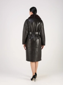 Дубленка зимняя шуба натуральная двухсторонняя оверсайз