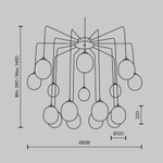Подвесной светильник Maytoni MOD176PL-16G