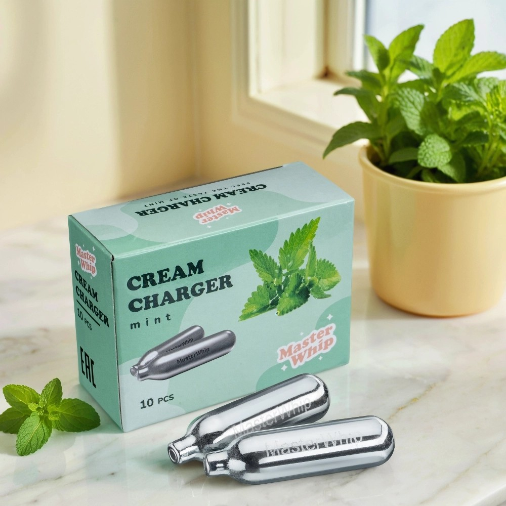 Баллончики для сливок (N2O) вкус мята MasterWhip 30шт.