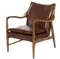 Кресло Finn Juhl Model 45 RS217, коричневая кожа