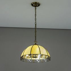 Citilux Шербург-2 CL440231 Люстра витражная подвесная Бронза