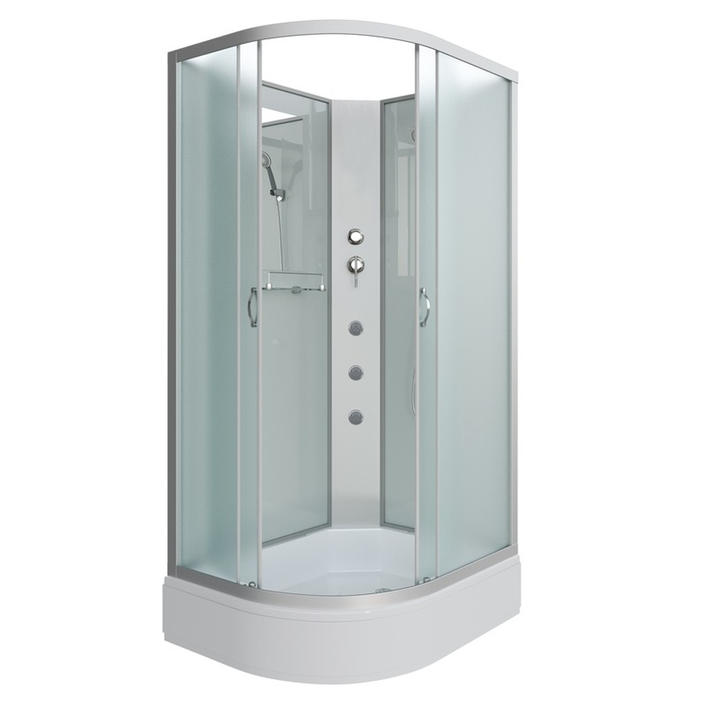 Душевая кабина Niagara Classic NG-33194-14RBKG (110х90х200) средний поддон(26см),стекло матовое,4 места