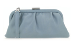 Balenciaga Cow Leather, Leather Clutch Women"s Blue