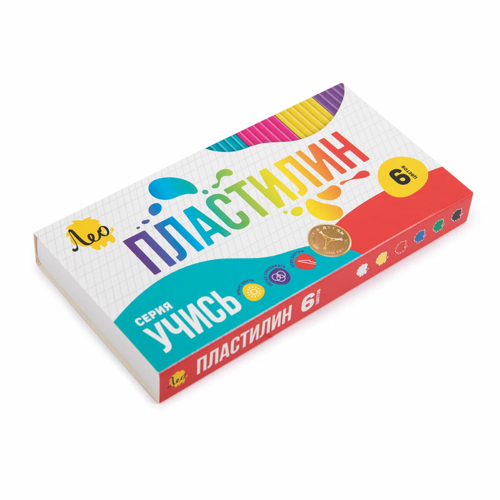 Пластилин Лео 6 цветов