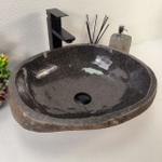 Раковина из речного камня RS-65220 47*41*15 0856