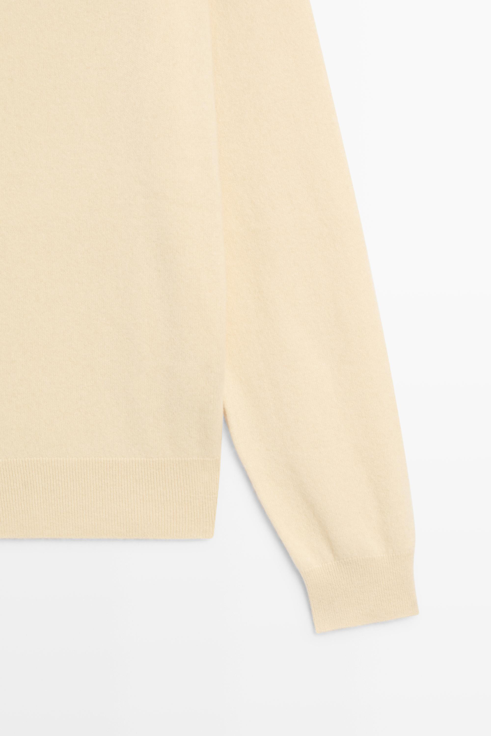 Massimo Dutti Свитер из 100% кашемира, ванильный