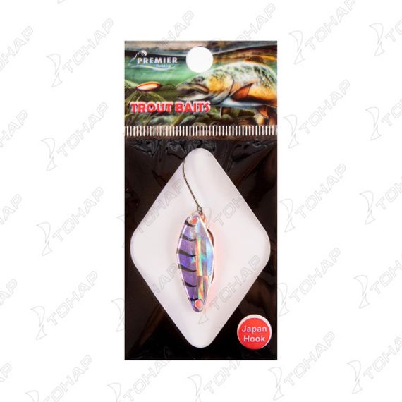 Микро приманка Stealth 2.3гр цв.241-HCr Holographic Cristal 'Серебро'+ фиолетовый PREMIER