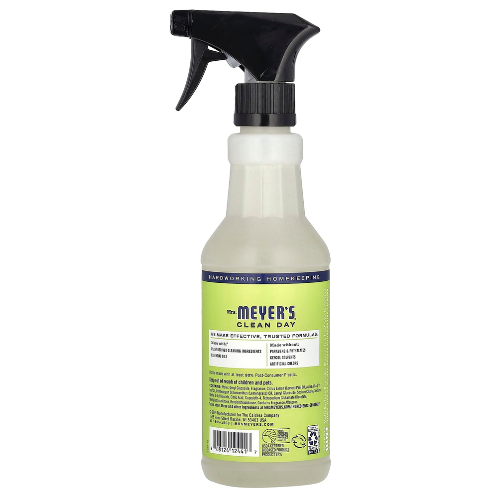 Mrs. Meyers Clean Day, универсальное повседневное чистящее средство, с ароматом лимонной вербены, 473 мл (16 жидк. унций)