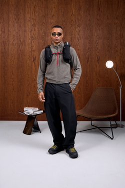 Свитшот Nothomme Blue Monte Stand-Up Collar Checkered Fleece Semi-Zipped Sweatshirt "Winter Green"