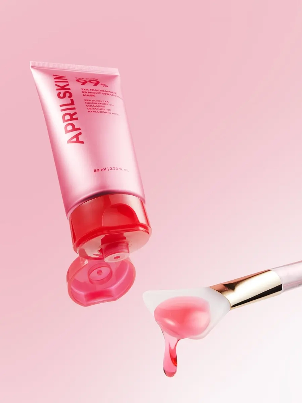 APRILSKIN Ночная маска-пленка с транексамовой кислотой и ниацинамидом для сияния TXA Niacinamide 99 Overnight Wrapping Mask 80 мл