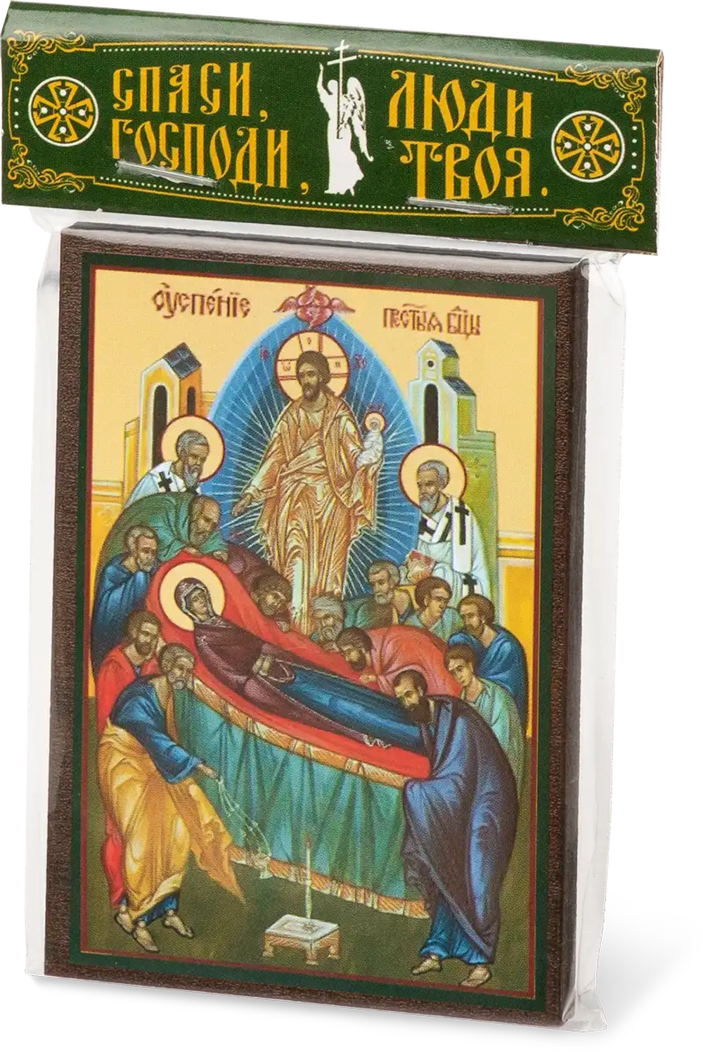 Икона БМ "Успение Богородицы" 6х9 на МДФ-6