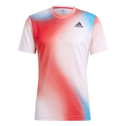 Мужское теннисное поло adidas Melbourne T-Shirt Men - White, Multicoloured