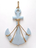 Декор на стену для интерьера "Якорь с канатом"