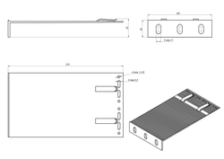 RLS-BR-XL-270150 Кронштейн усиленный  RLS  XL 270x150