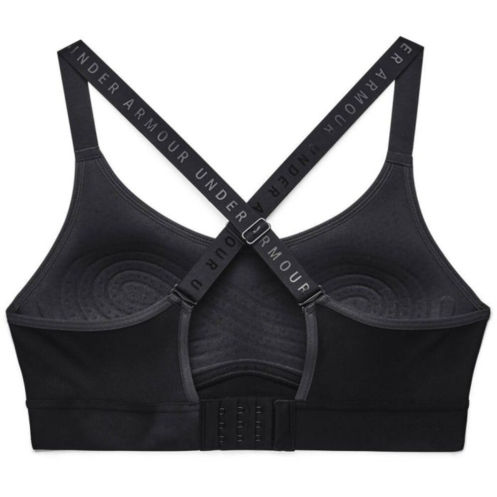 Теннисный бюстгальтер Under Armour Womens Infinity Mid Printed Bra - black
