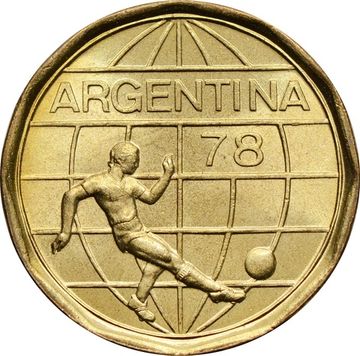 50 песо 1978 Аргентина «Чемпионат мира по футболу, Аргентина 1978»