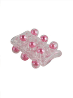 Прозрачная сквозная насадка на пенис с цветными шариками (Цвет: прозрачный)