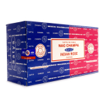 Satya Combo Nag Champa Indian Rose Благовоние-масала Комбо Наг Чампа Роза Индии 16 г