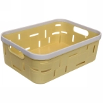 Корзина для мелочей «Корсика» желтая 35х25х12,5см