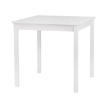 Стол кухонный IKEA INGO 75х75 из массива сосны, белый