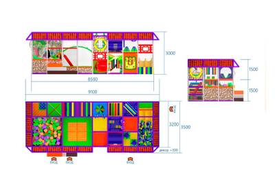 Детский игровой лабиринт «Смешные повороты»